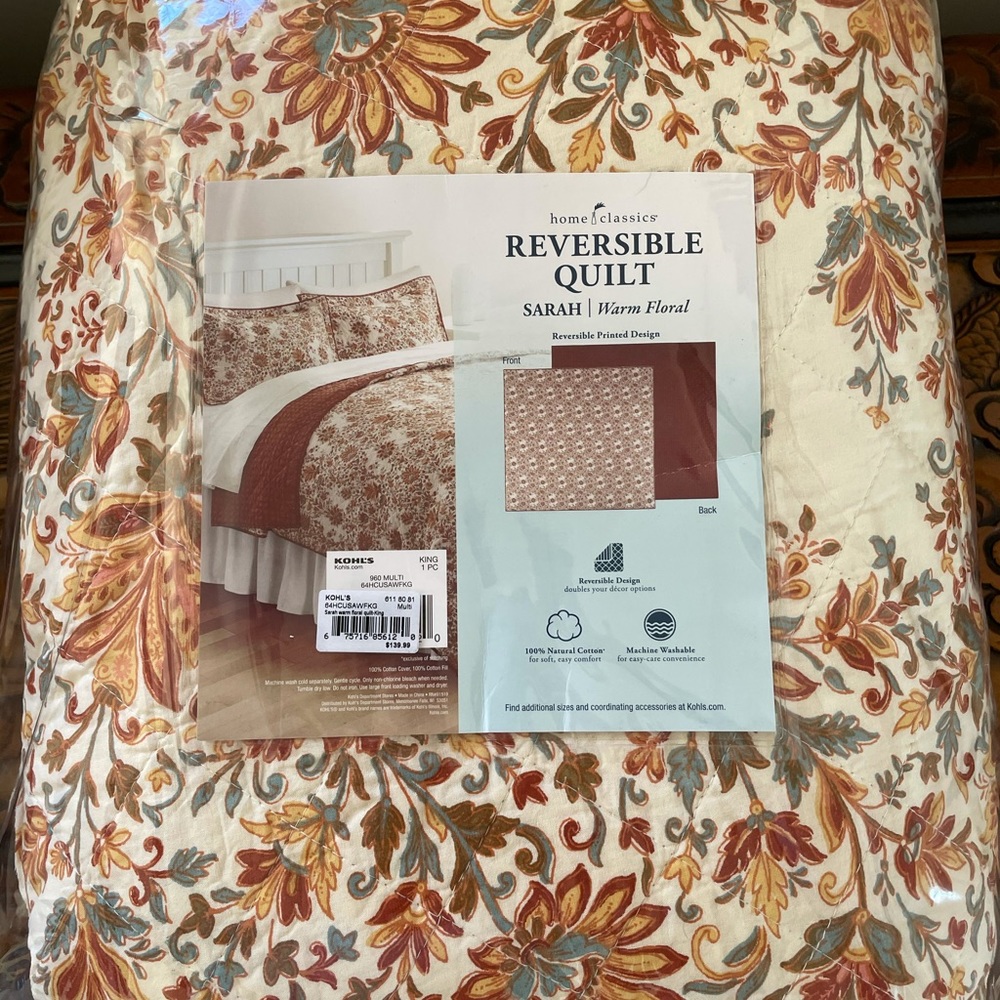 Home Classics Reversible Quilt King Size